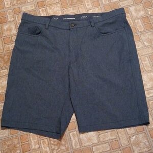 Greg Norman Collection Blue Flat Front Shorts Size 38 ML 75